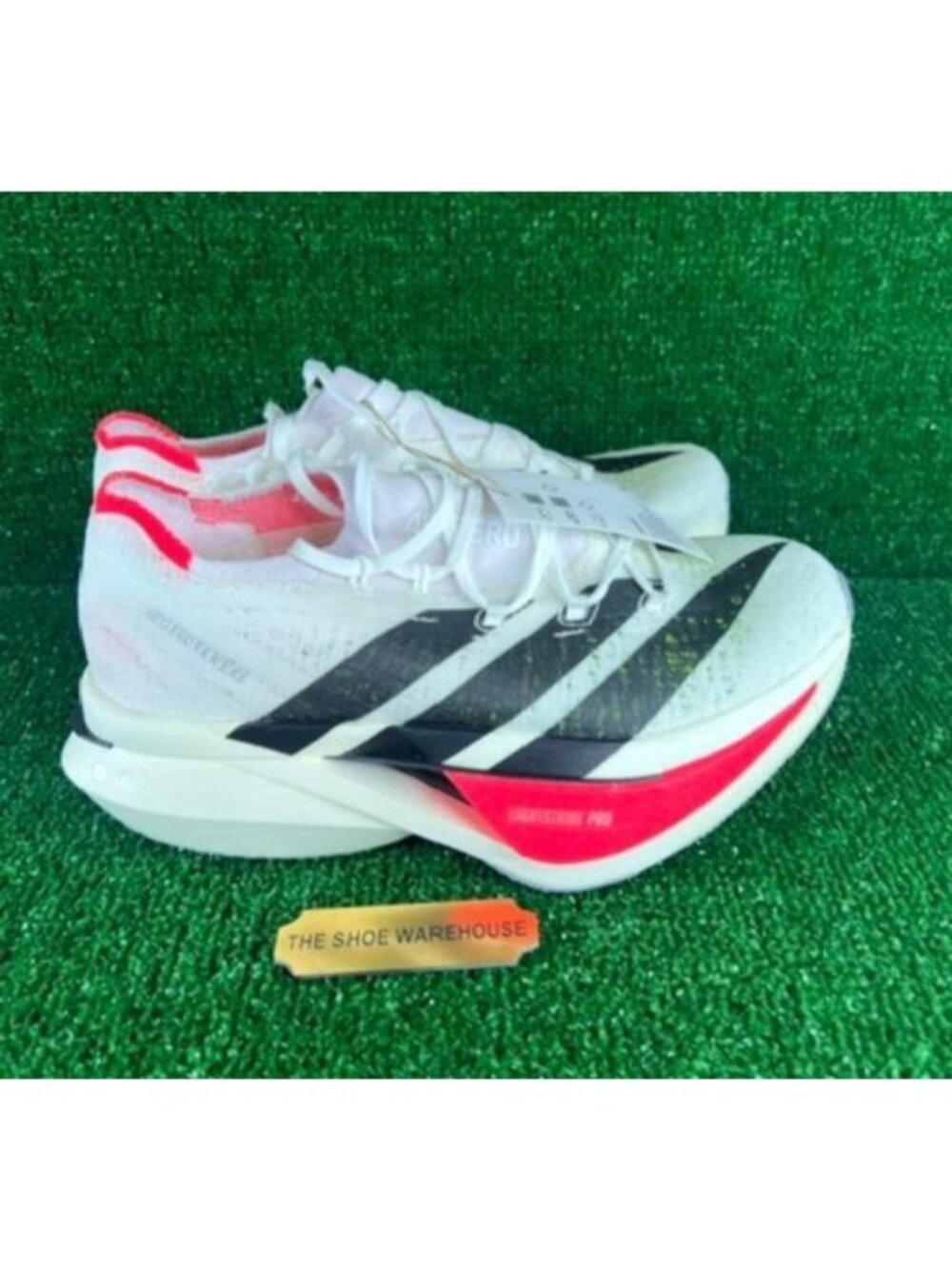 Men's Adidas Adizero Prime X 3.0 Strung White Running Shoes JR2597 Size 6